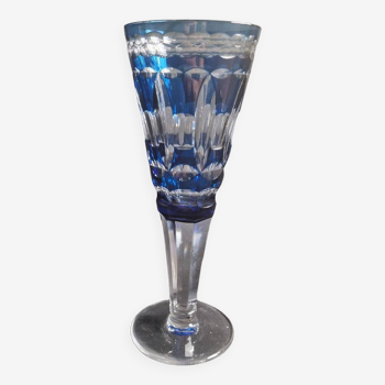 Vase de mariage val saint lambert cristal taille