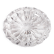 Vintage Heavy Cut Glass Ashtray, Large Round Mid-Century Accessory