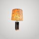 Large Brass and Black Lamp 1970s Dlg Maison Jansen Design and Elegance