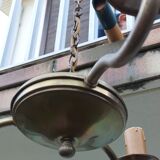 3-arms brass chandelier