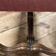 Armchair Voltaire or shepherdess and foot rest in pink velvet Louis XVI