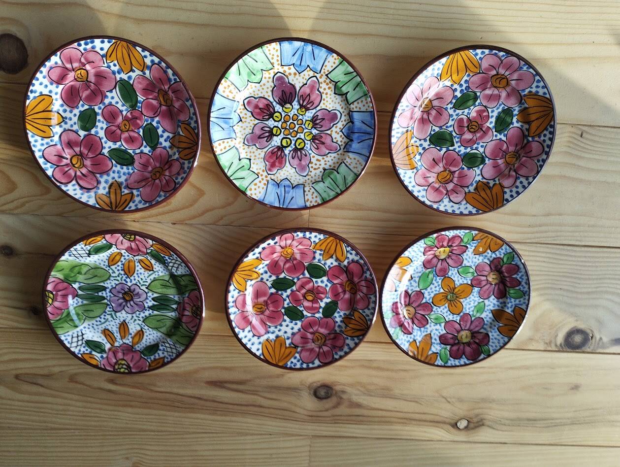 Dessert plates vallauris