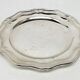 Plate, Art Deco, silver-plated brass, Sweden, 1950s