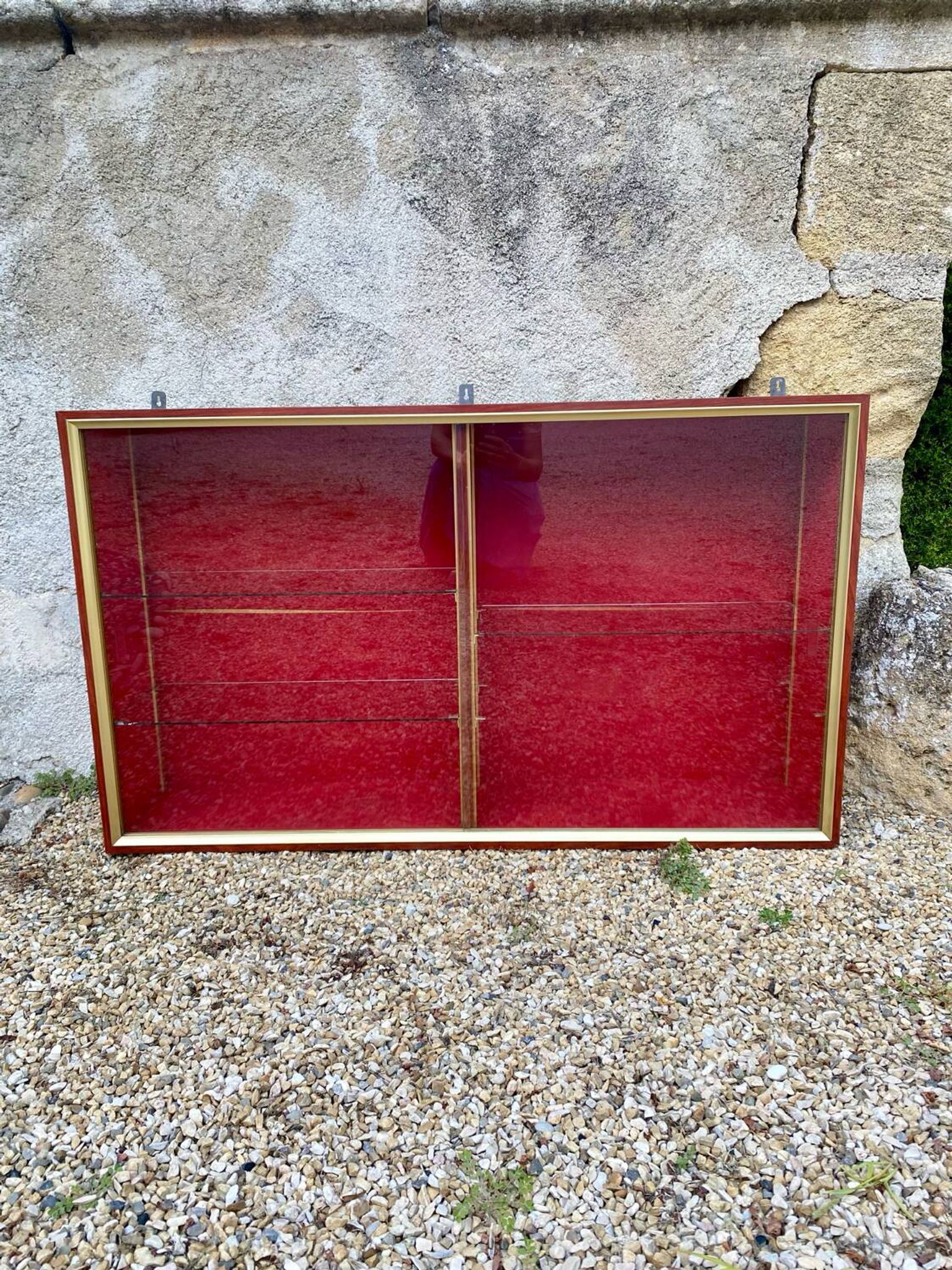 Large vintage 70s display case