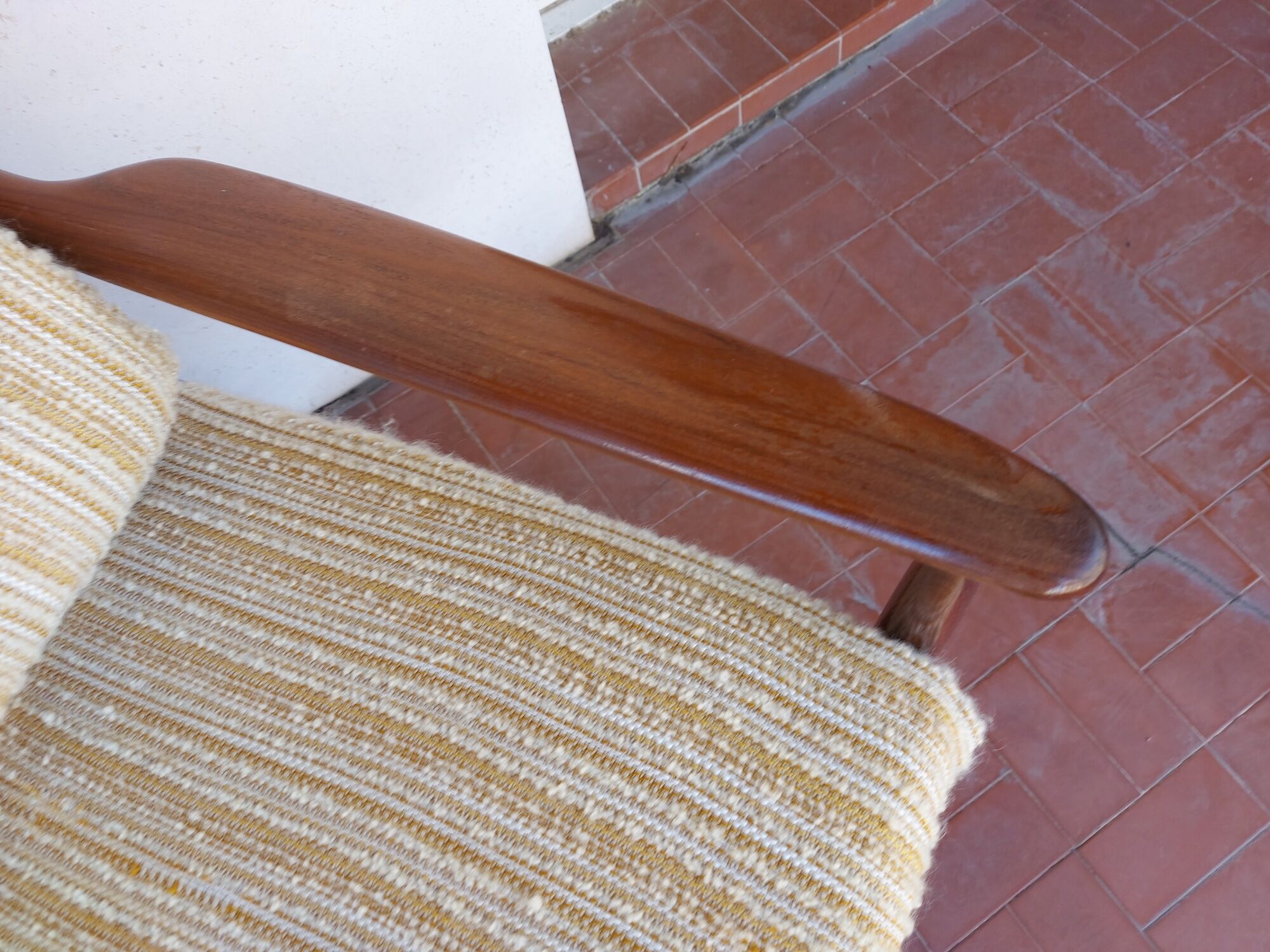 Scandinavian armchair Grete Jalk in teak, 50