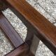Solid oak farmhouse bench 180cm for rustic farmhouse table 1950
