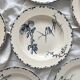 6 “Oxford” ironstone soup plates from Choisy le Roi
