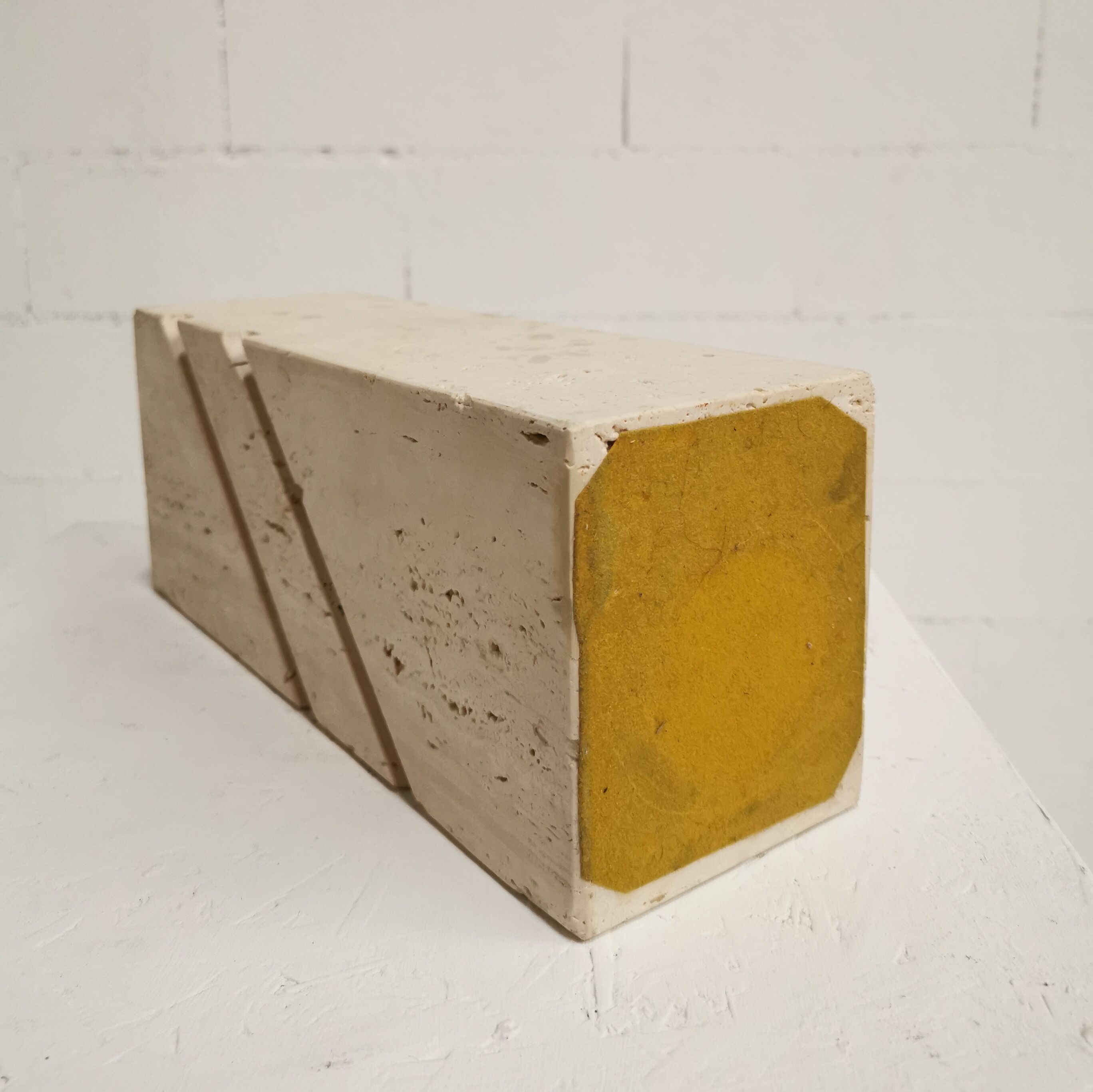 Travertine table lamp, 1970