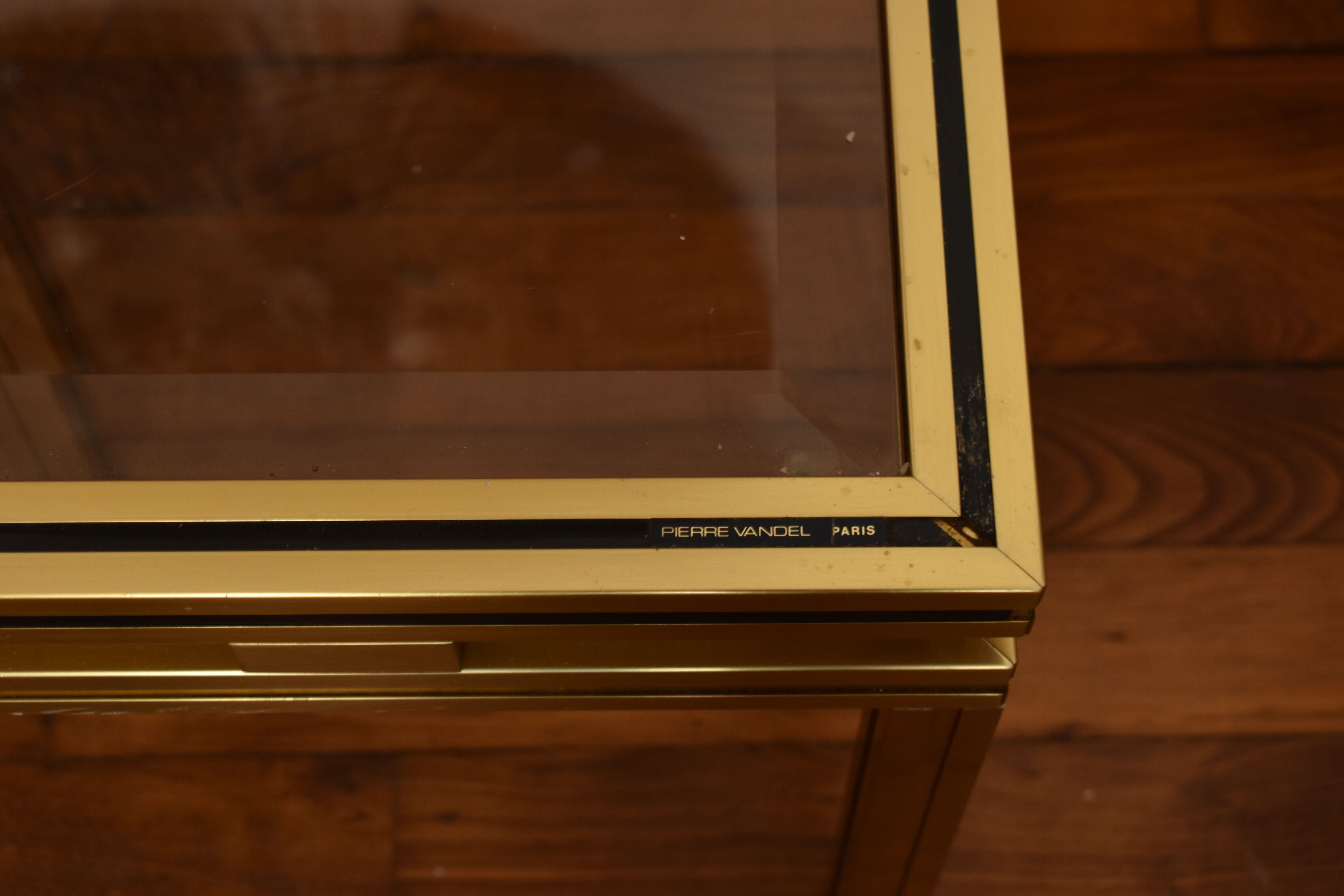 Pierre Vandel's coffee table and built-in sofa