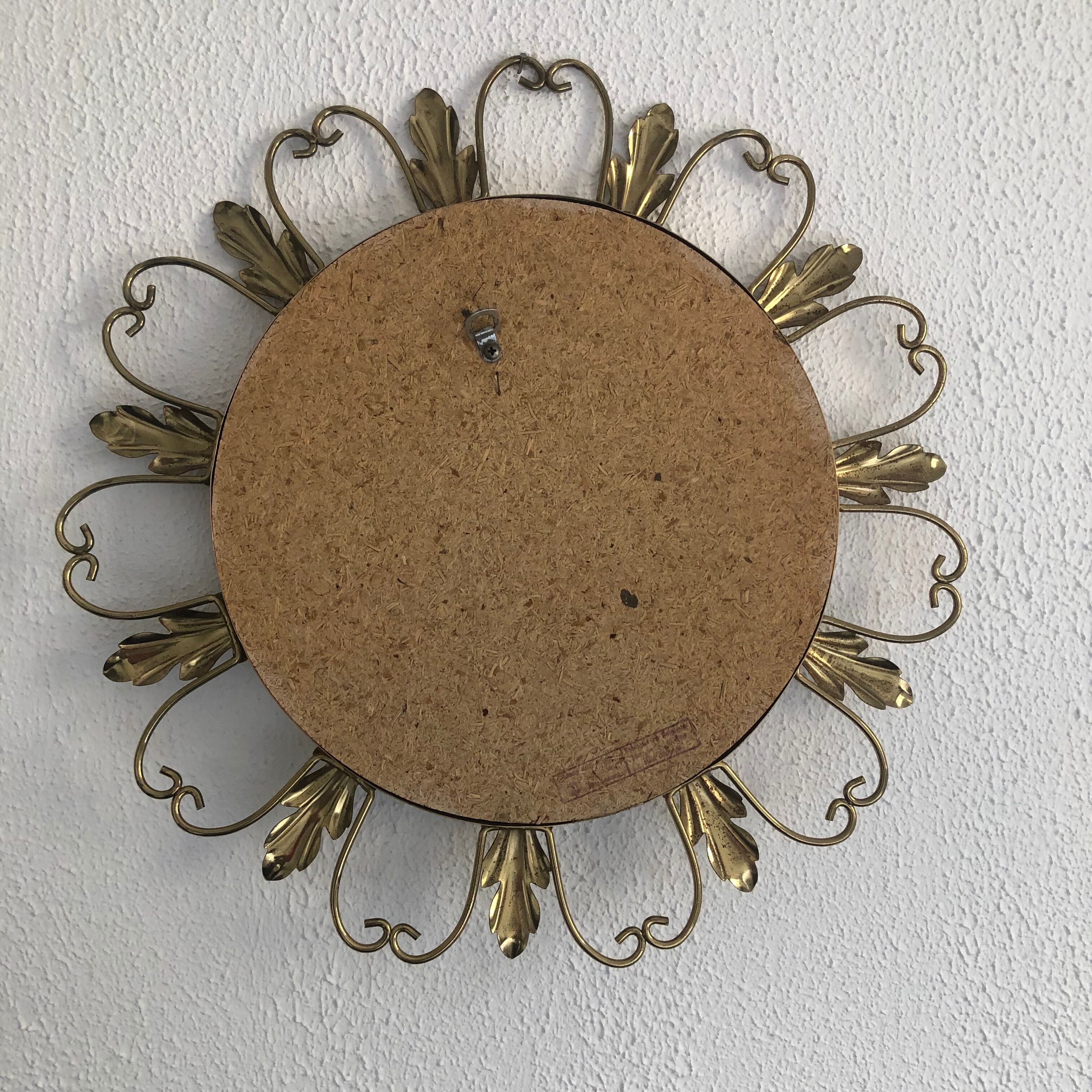 Mirror sun vintage witch eye 1960 - 45 cm