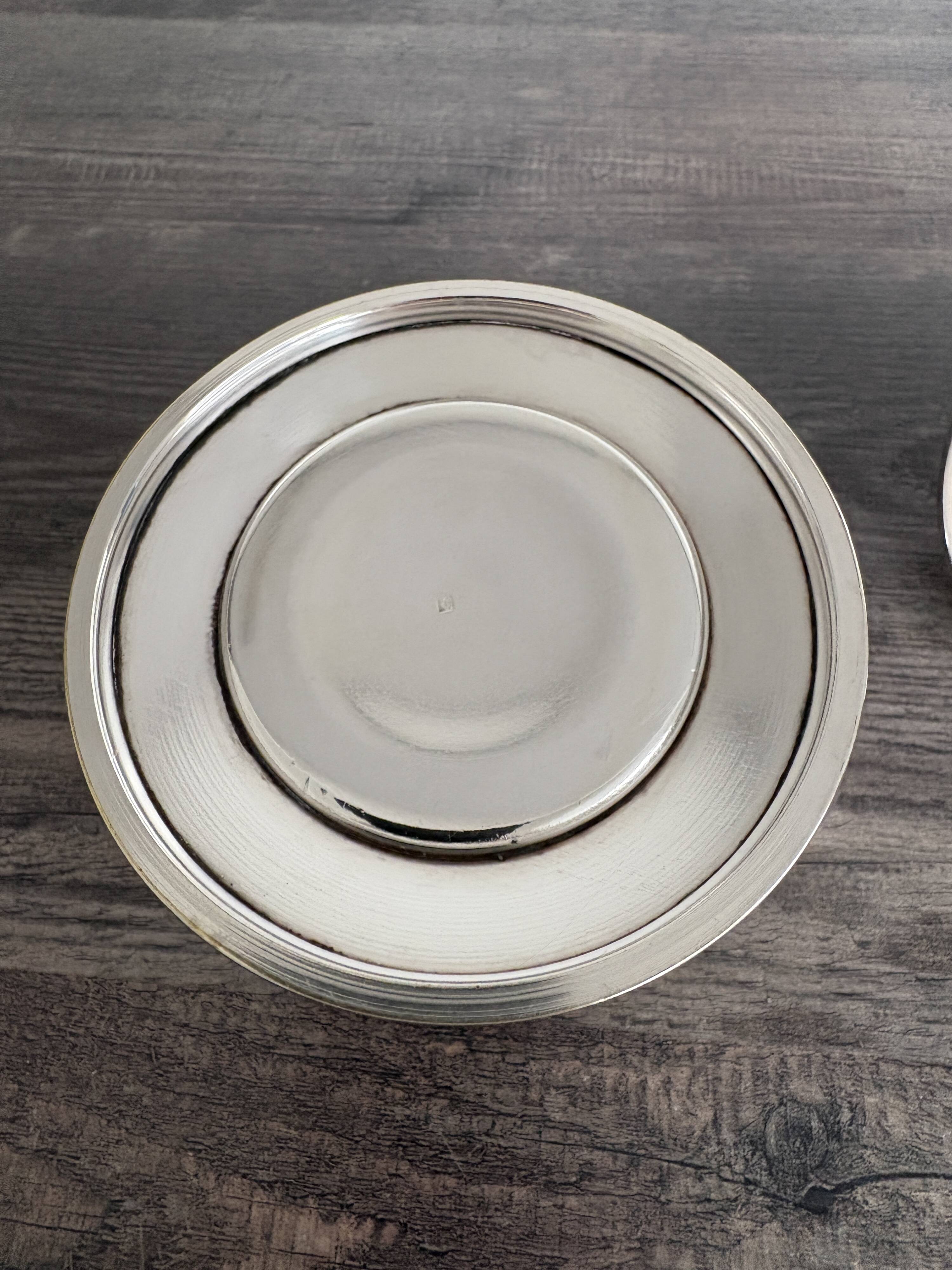 Antique silver-plated sugar bowl