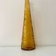 Carafe en verre d'Empoli ambré, Italie années 60