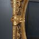 Miroir ovale vintage de style Rococo Louis XV