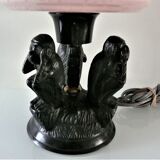 Art deco lamp symbol of the three monkeys