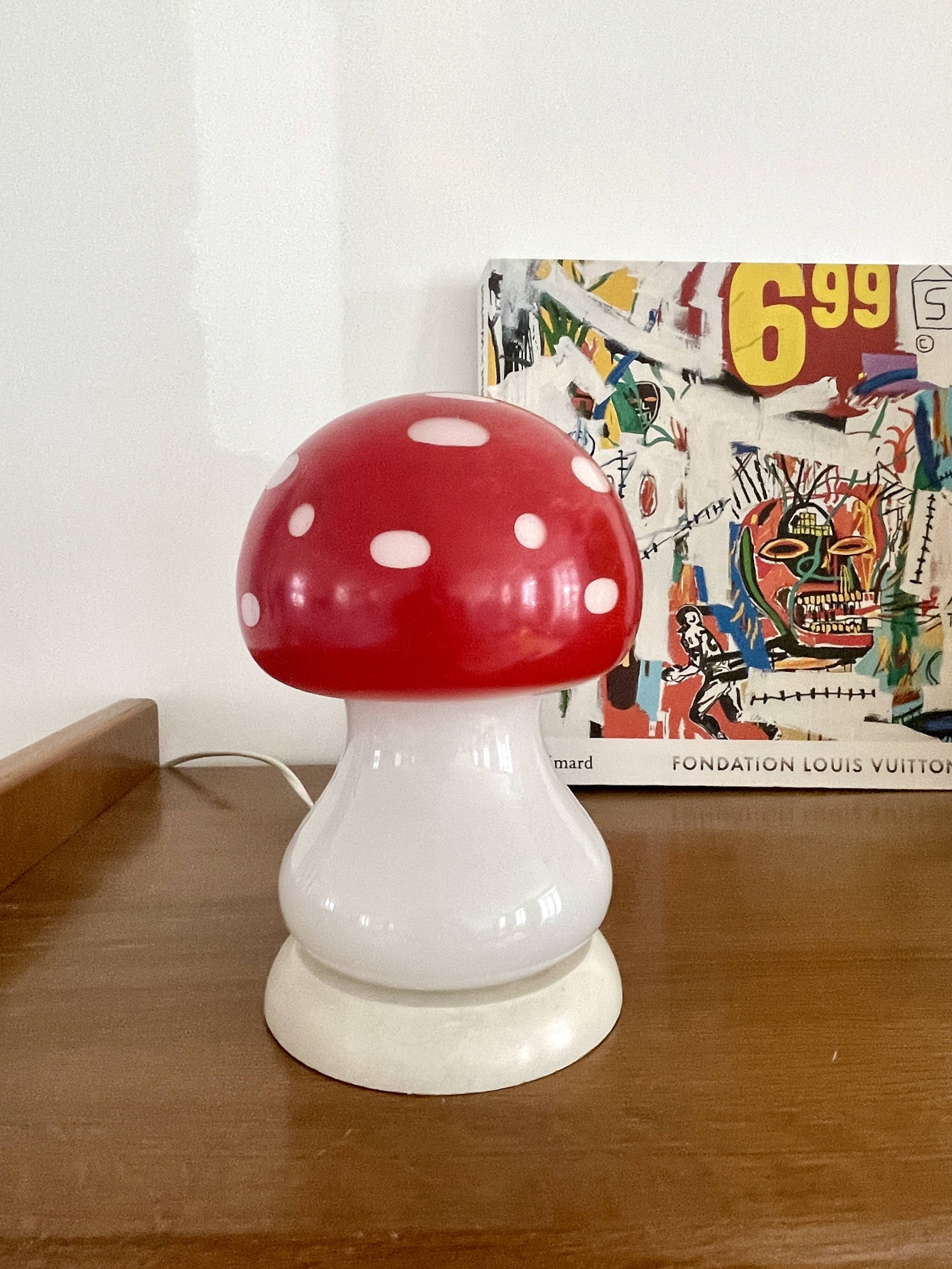 Vintage mushroom lamp