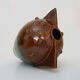 Vase in flamed stoneware with Rambervillers style ear. Signed