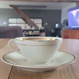 6 vintage Baudour Cerabel cups and saucers