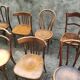 Lot de 15 chaises bistrot vintage