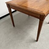 Petite table de ferme ancienne en chêne à 6 pieds