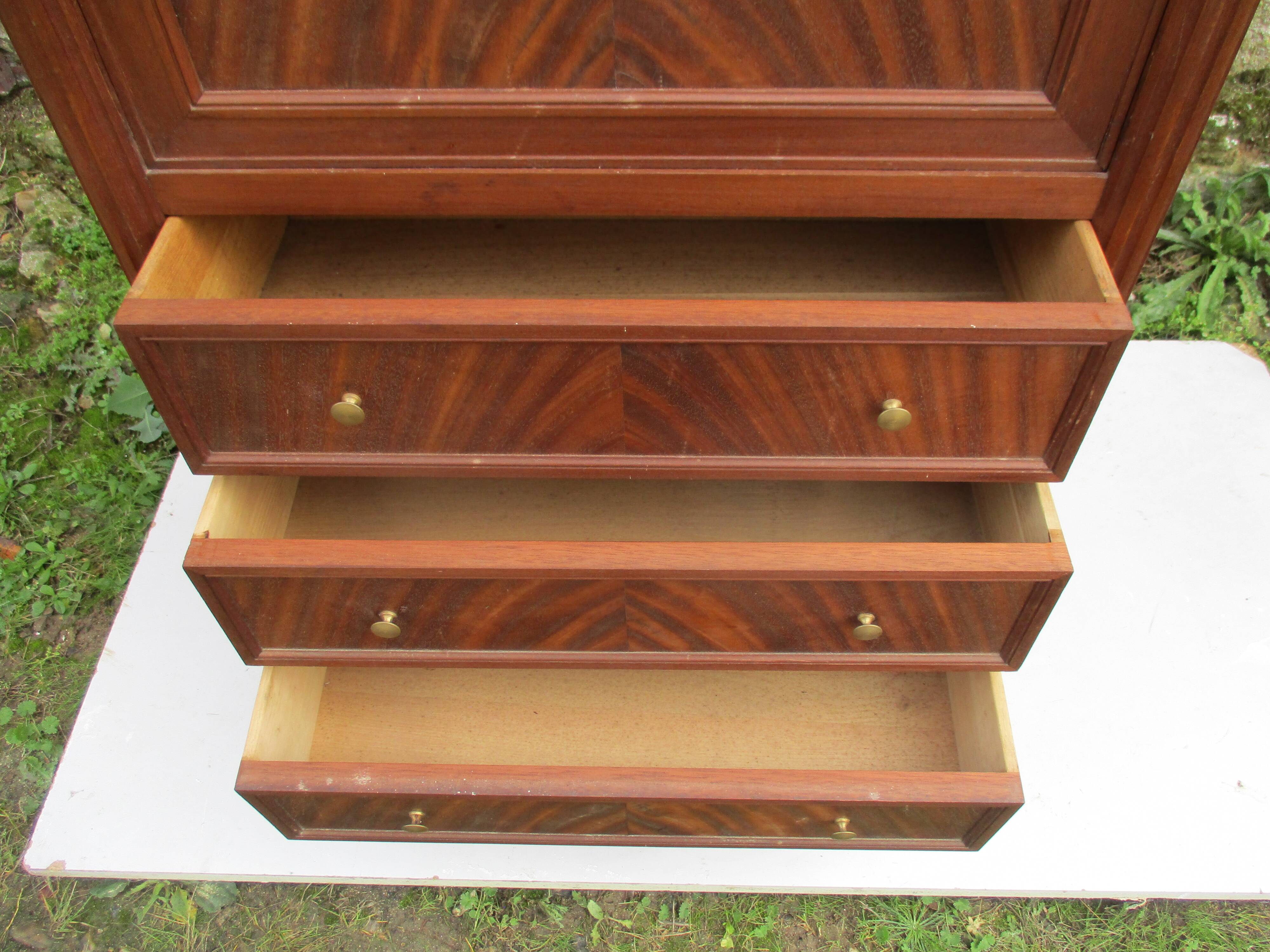 Louis XVI style secretary in mahogany, 19th century