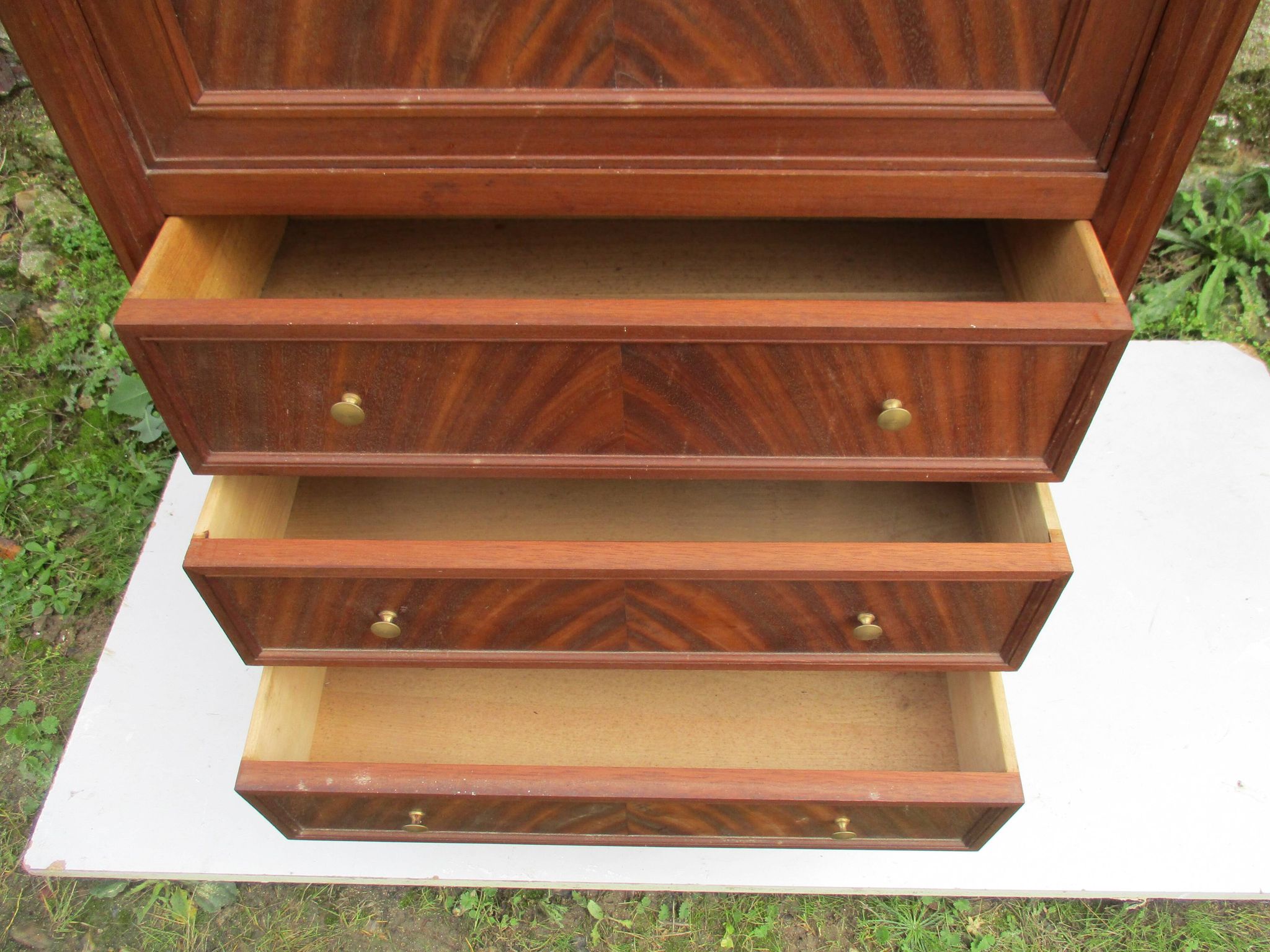 Louis XVI style mahogany secretary from the 19th century.