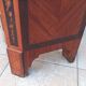 Louis XVI glass-fronted library in rosewood and amaranth veneer.
