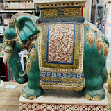 Elephant plant holder in ancient ceramic