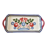 Beautiful plate or source of presentation spring. earthenware from choisy le roi