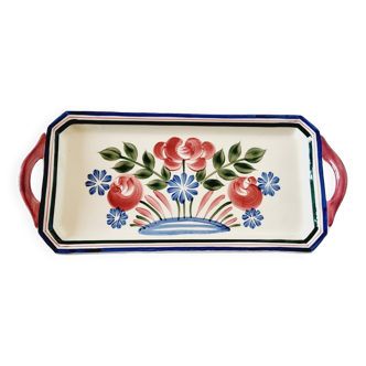Beautiful plate or source of presentation spring. earthenware from choisy le roi