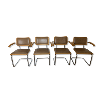 4 fauteuils B64 de Marcel Breuer