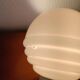Art Deco pink glass ball wall light
