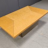 Vintage ash wood coffee table by Paul Michel, 1970s