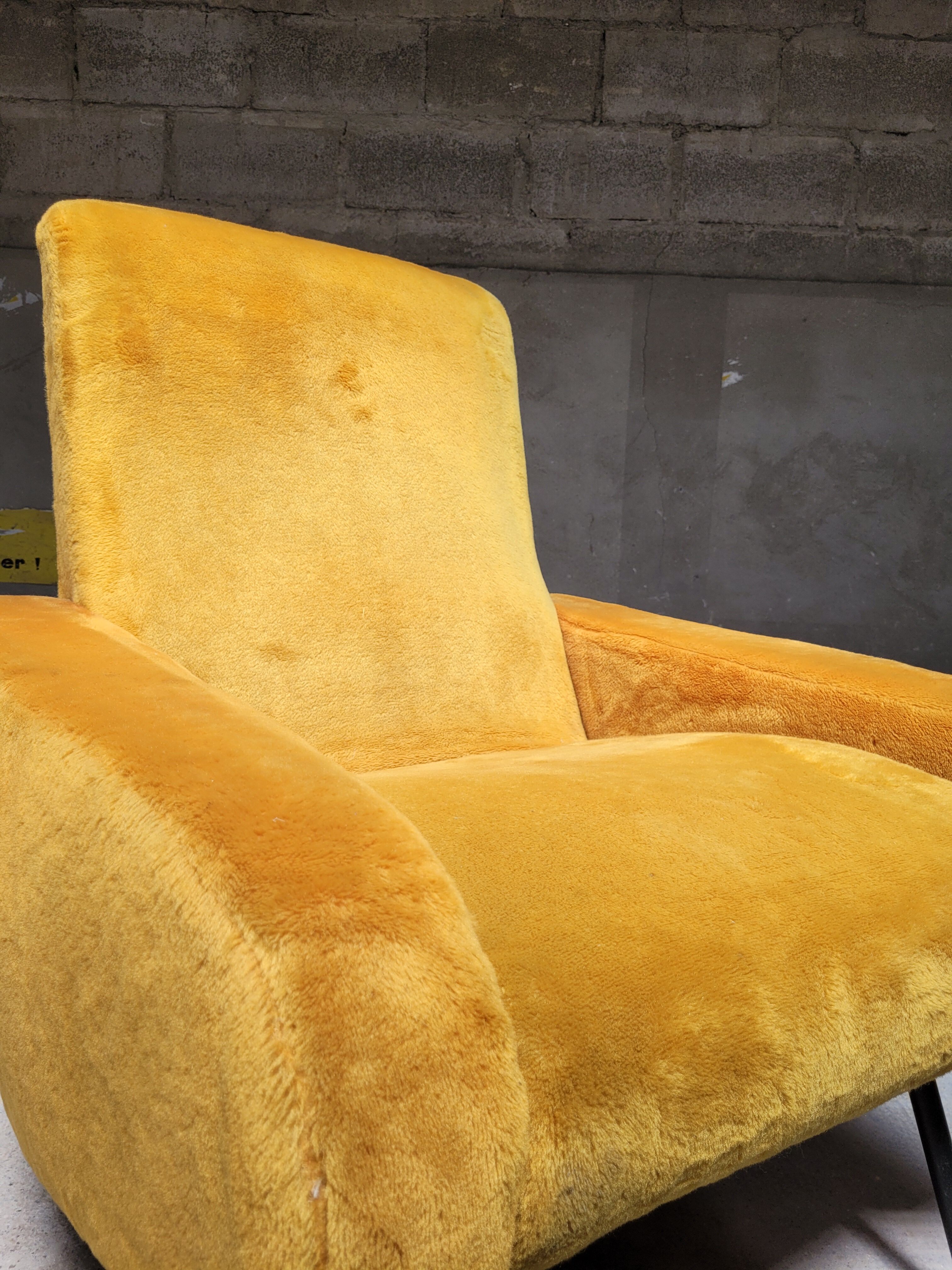 Velvet armchair