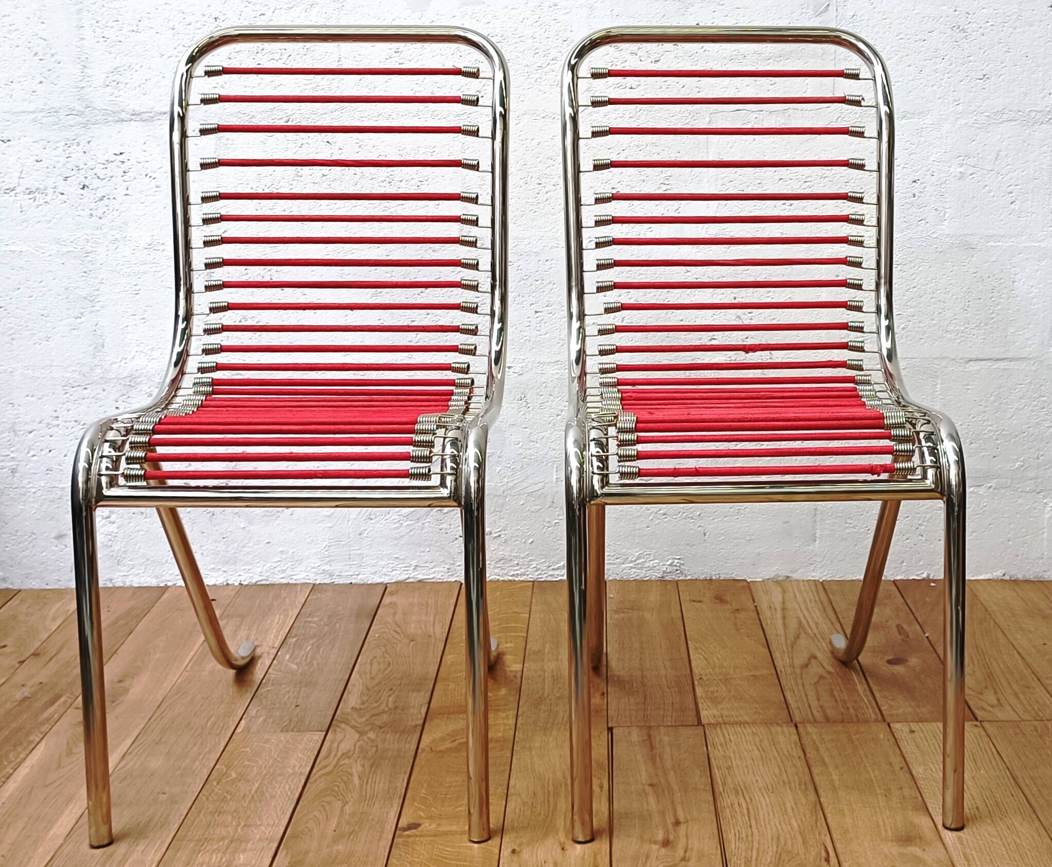 Pair of vintage chairs, Michel Duffet