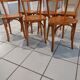 Suite of 6 chairs of Vintage Bistrot 1960s