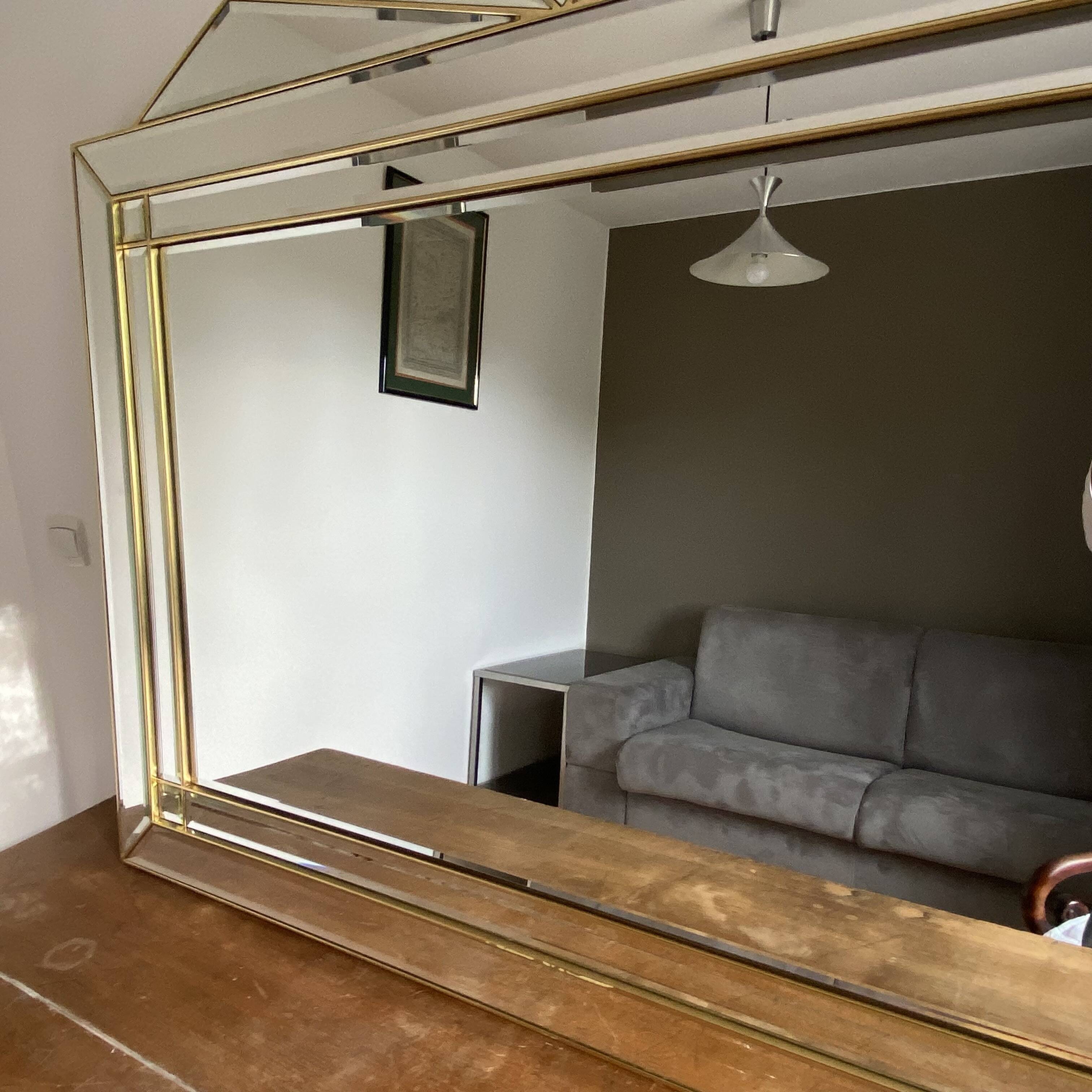Deknudt parclose mirror. 1970. Hollywood Regency. 142x110.
