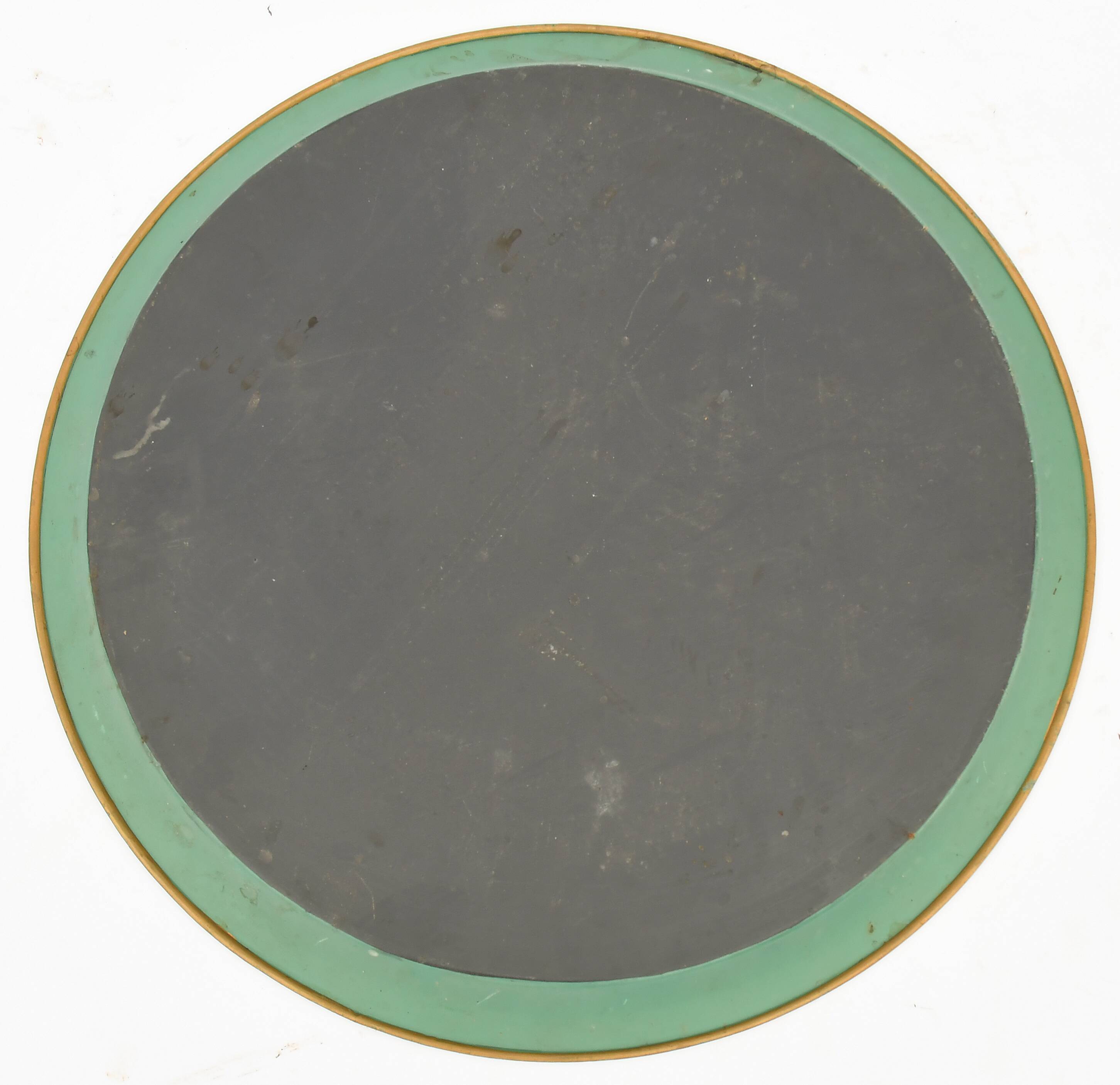 Empire style painted sheet metal serving tray