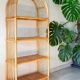 Large rattan and cane shelf