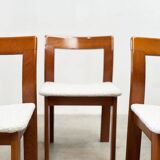 Set of six sculptural Italian dining chairs by Mobil Girgi