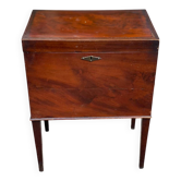 Cellarette vintage en acajou massif XIXe Meuble bar cabinet à liqueur angla