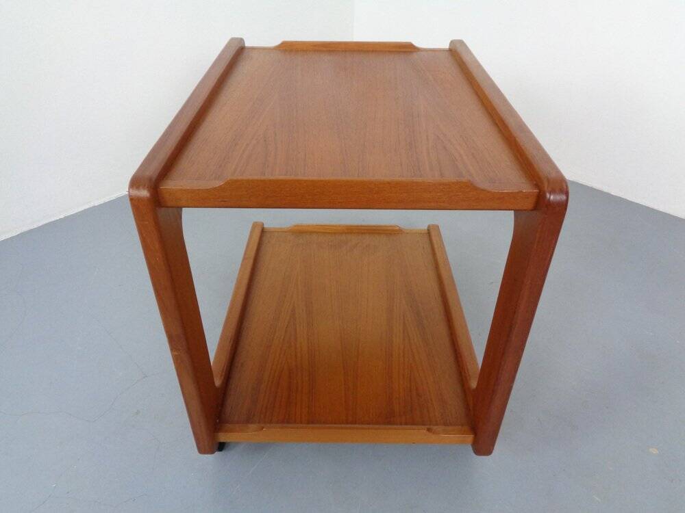 Danish Teak Serving Cart, 1960s