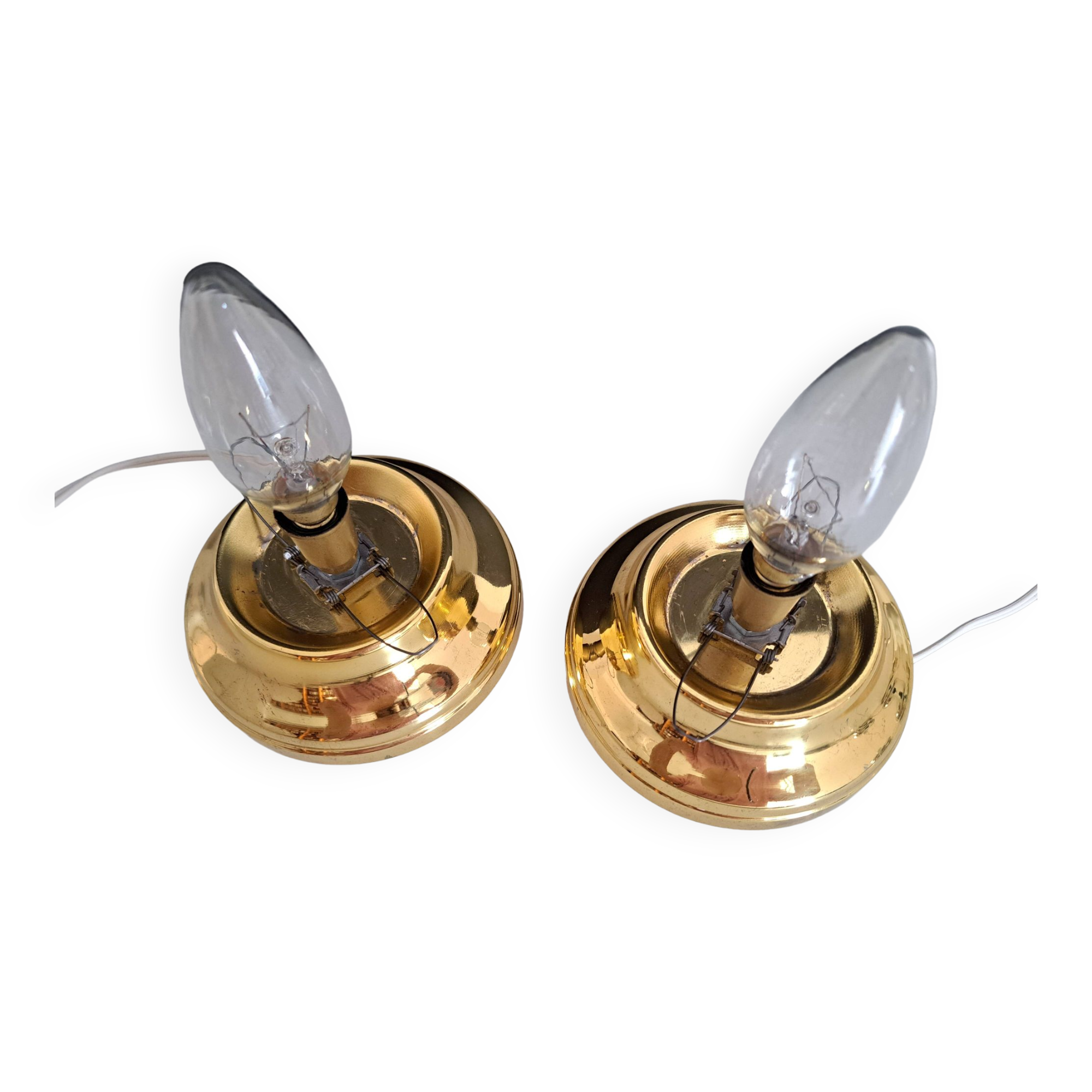 Pair of vintage bedside lamps