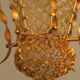 Antique wrought gilt metal hall lantern