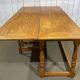 Large folding blond mahogany console - Indian work from the 1980s