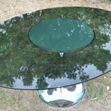 Oval tulip foot table from the 70s