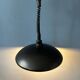 Black oval metal pendant Mid-Century