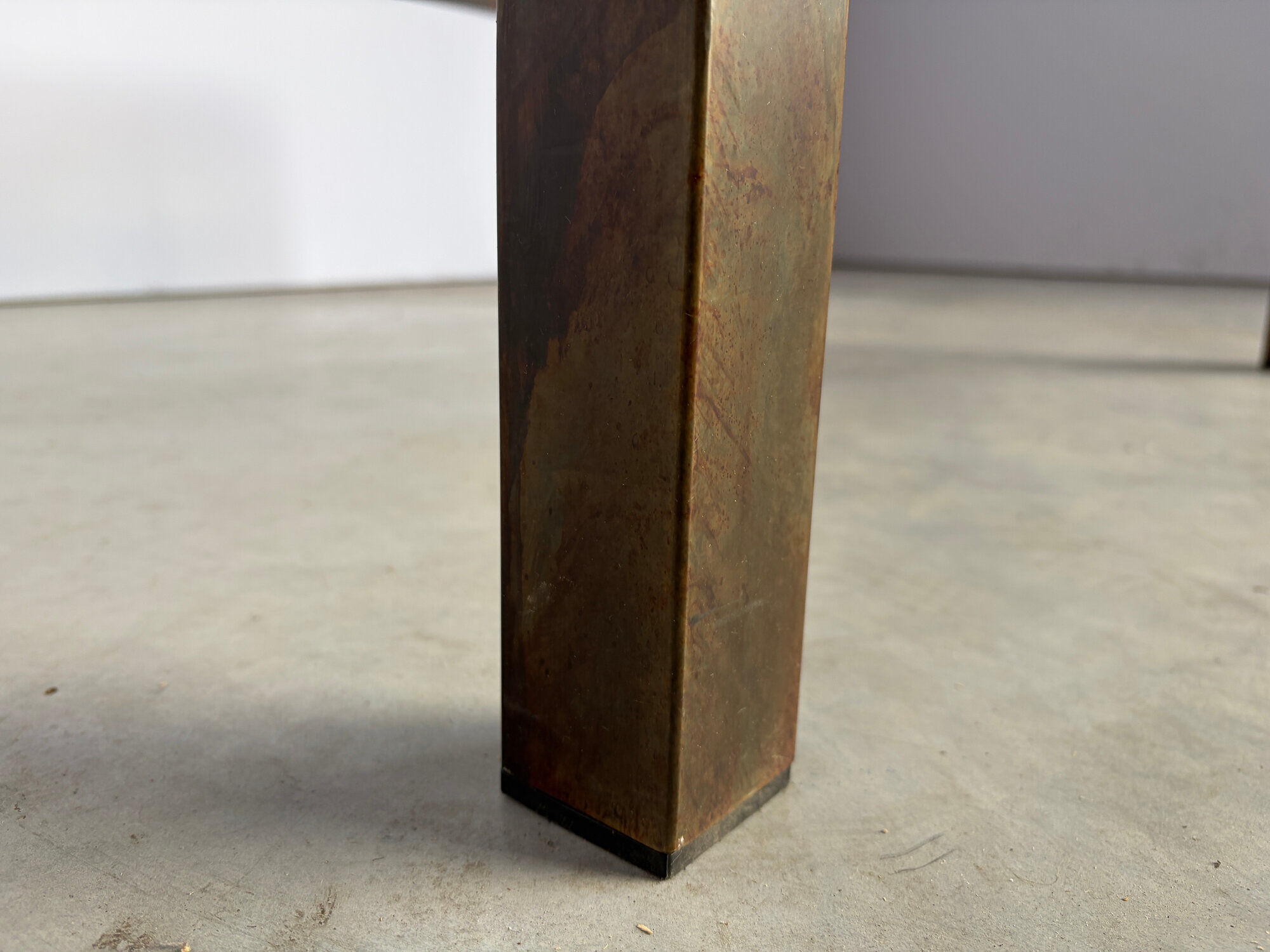 Vintage steel coffee table, 1980s