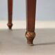 Antique demi-lune console in mahogany with a folding top, 19th century.