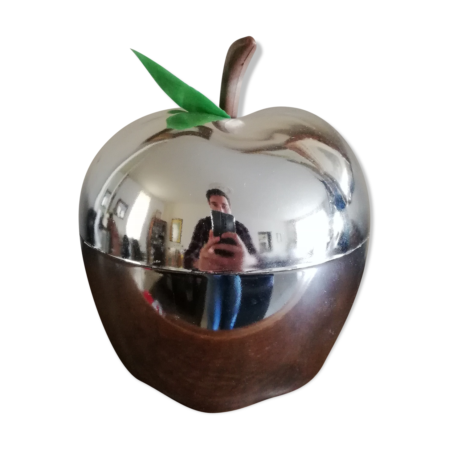 Pomme à glace argenté 1970