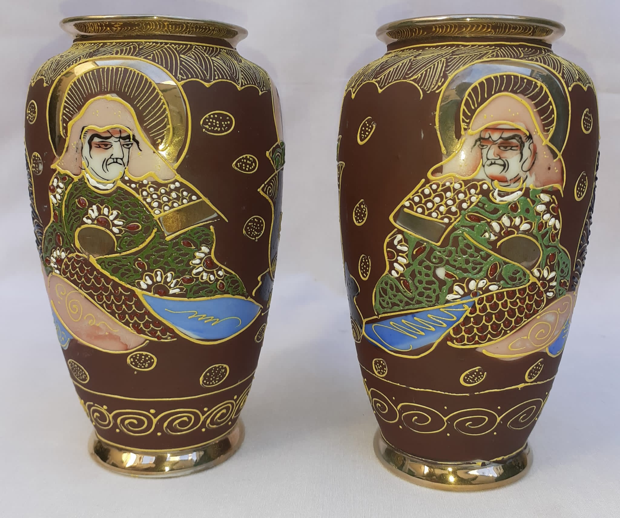 Paire de vases japonais Satsuma